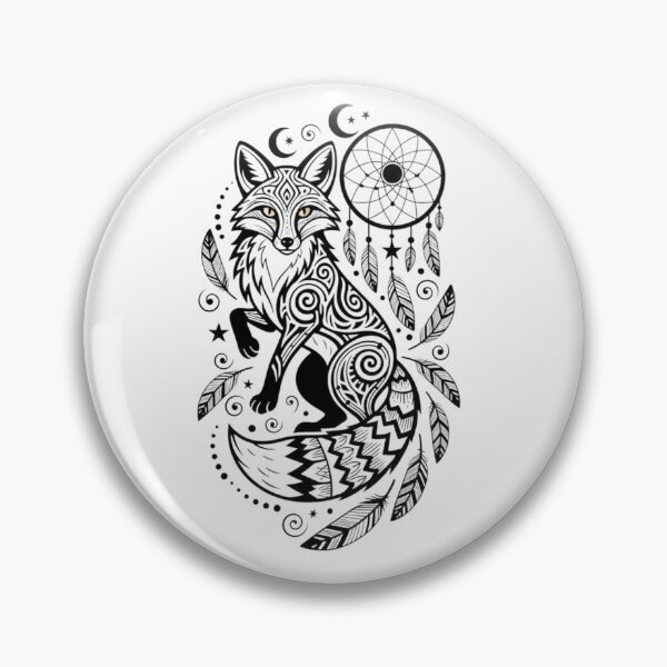 Item preview, Zen Forest Fox Tribal Moon & Stars designed and sold by Ossvio.
