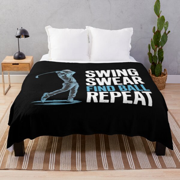 Item preview, Swing, Swear, Find - Golf cart golfer - Mens golfing designed and sold by EllenJast.