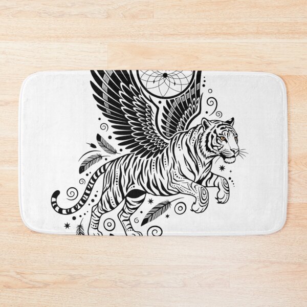 Item preview, Celestial Winged Tiger Mystical Guardian designed and sold by Ossvio.