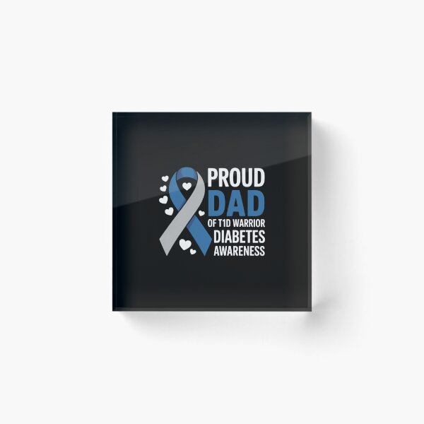 Item preview, T1D Proud Dad Diabetes Awareness Type 1 designed and sold by EllenJast.