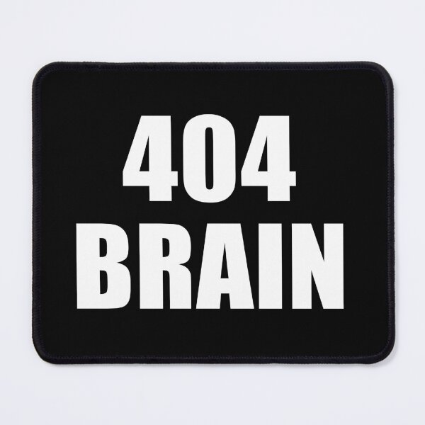 Item preview, 404 Brain Minimalist Outline Typography designed and sold by deluxus.