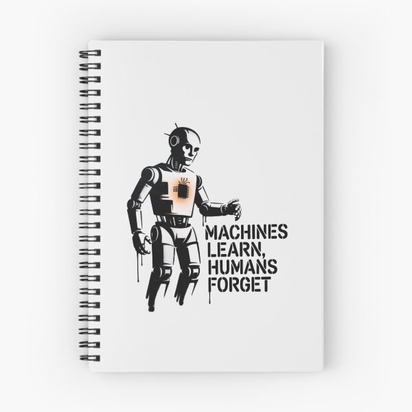 Item preview, BANKSY AI - MACHINES LEARN, HUMANS FORGET designed and sold by 123ks.