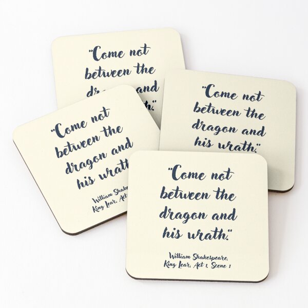 Item preview, Peachy Shakespeare Quote from King Lear designed and sold by CharlottePlaceArt.
