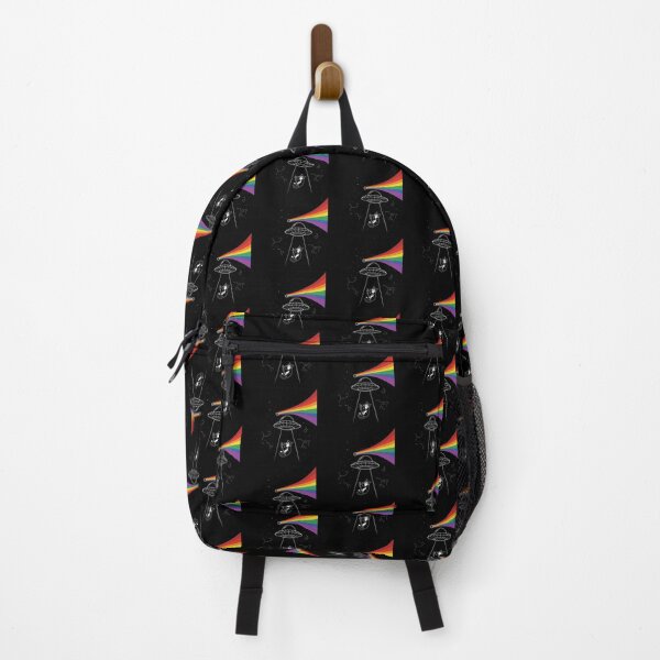 Item preview, Funny Cat UFO Abduction Rainbow Beam Space Design designed and sold by Bongocomic.