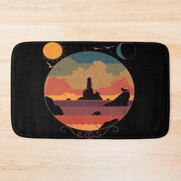 Item preview, Lighthouse sunset horizon voyage designed and sold by NivyasArtistry.