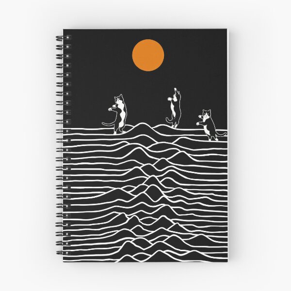 Item preview, Three Cats Joy Division Minimalist Art Orange Sun Funny Cat designed and sold by Bongocomic.