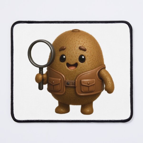 Item preview, Cute 3D Kiwi Explorer Sticker - Funny Fruit Detective with Magnifying Glass designed and sold by Sticker Art Shop.