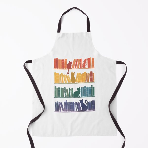 Item preview, Colorful Cats And Books Lino Print Bookish Books Reading Animal Lover Autumn Cozy designed and sold by IdunayaStore.