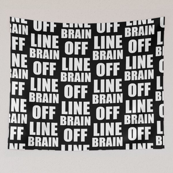 Item preview, Brain Offline Minimalist Outline Typography designed and sold by deluxus.