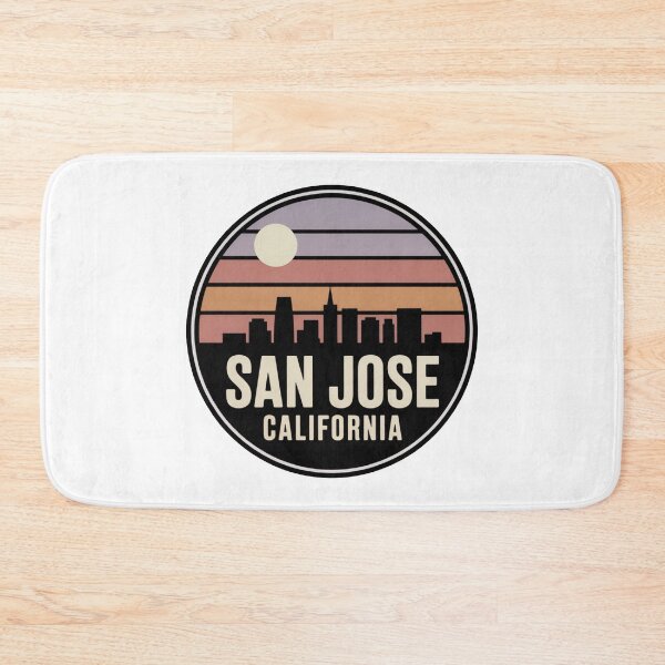 Item preview, San Jose California: Purple Sunset Skyline Badge designed and sold by CircinusStore.