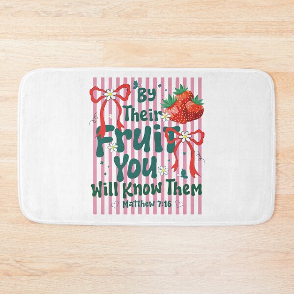 Item preview, By Their Fruit You Will Know Them Christian Strawberry Summer Faith Design designed and sold by kiralynstration.