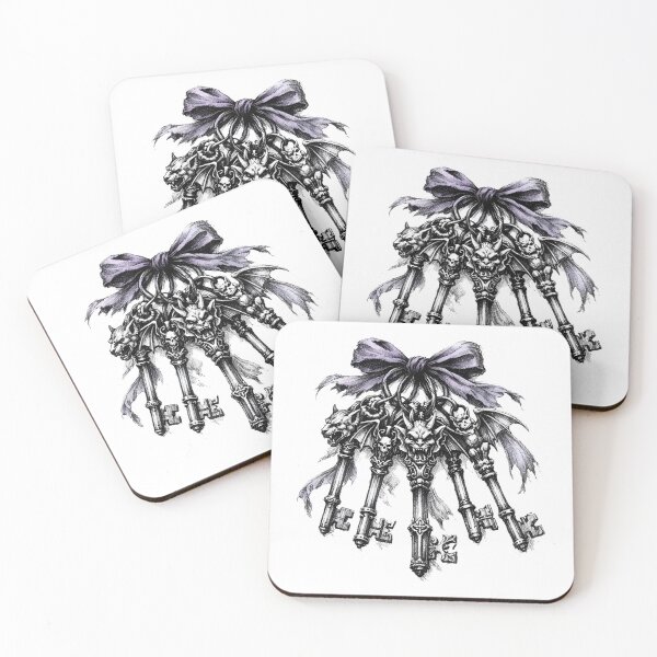 Item preview, The Keeper’s Vow | Gothic Skeleton Keys with Lavender Silk Ribbon designed and sold by Studio77-Gothic.