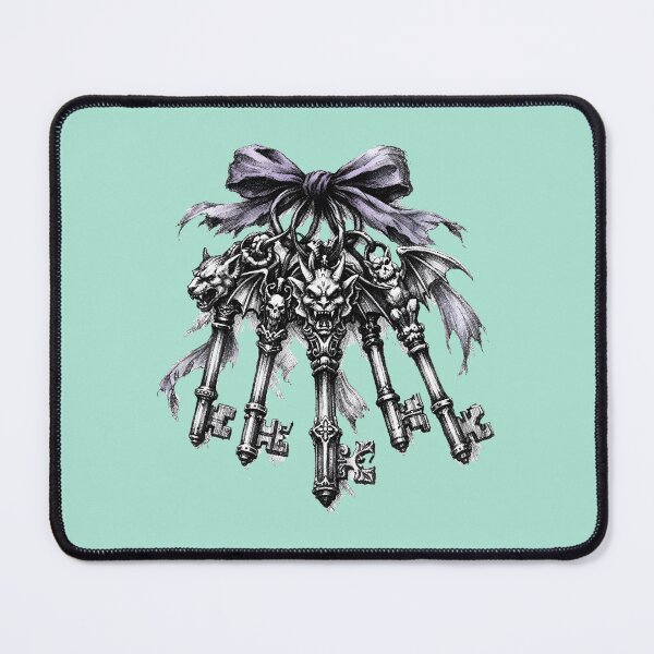 Item preview, The Keeper’s Vow | Gothic Skeleton Keys with Lavender Silk Ribbon designed and sold by Studio77-Gothic.