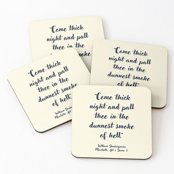 Item preview, Peachy Shakespeare Quote from Macbeth designed and sold by CharlottePlaceArt.