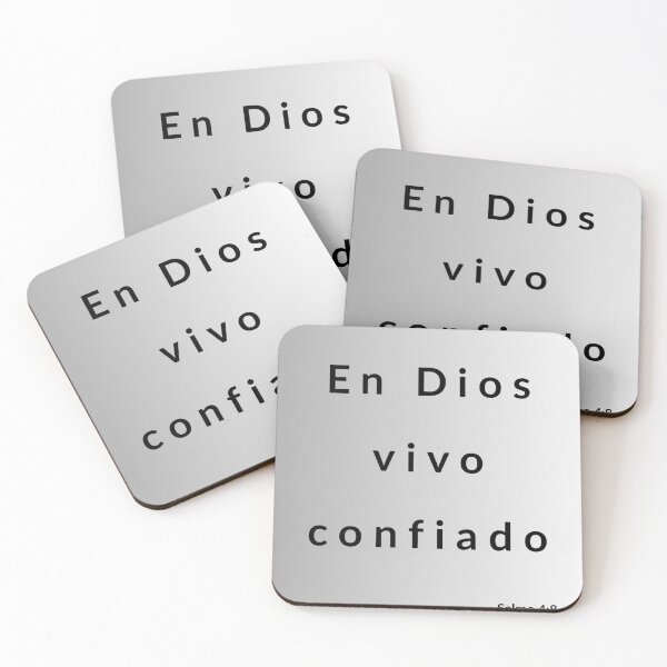 Item preview, I live trusting in God. Psalm 4:8 designed and sold by CeciReynaga.