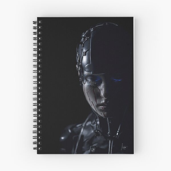 Item preview, Cyberpunk Android Woman Dystopian Future Portrait designed and sold by cyberartmaker.