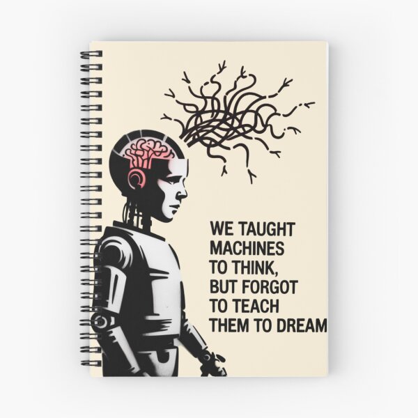 Item preview, Banksy AI - We taught machines to think, but forgot to teach them to dream designed and sold by 123ks.
