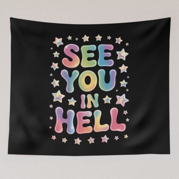 Item preview, See You In Hell Progress Pride Social LGBTQ designed and sold by EllenJast.