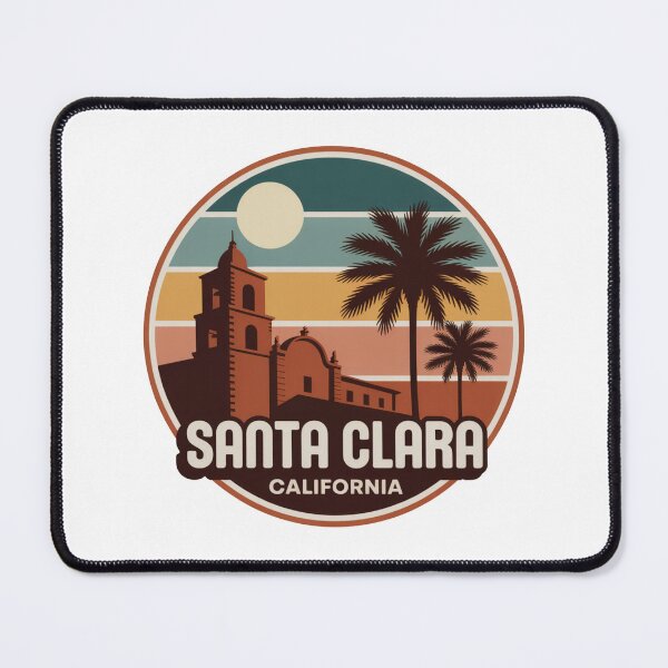 Item preview, Santa Clara California: Mission Sunset Badge designed and sold by CircinusStore.