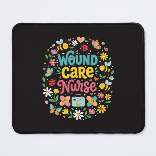 Item preview, Wound Care Nurse Cute Kawaii Bees Butterflies Floral Spring Design designed and sold by kiralynstration.