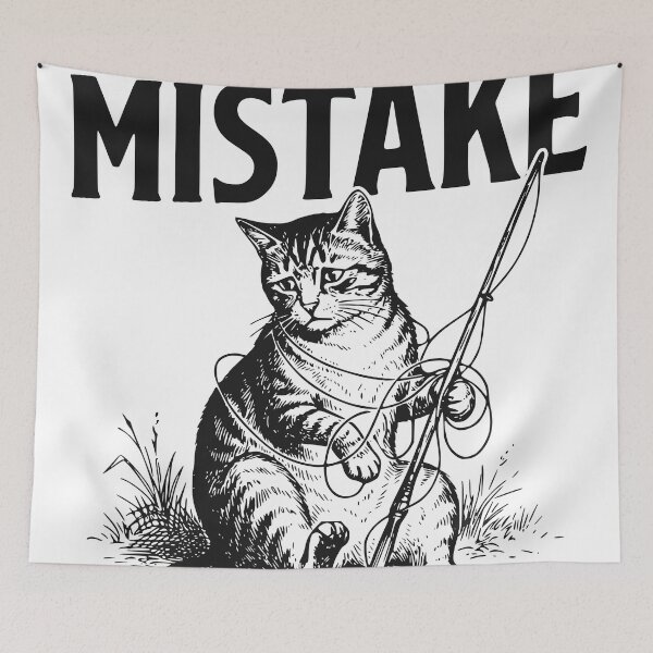 Item preview, This Was a Mistake Cat Fishing Shirt, Funny Regret Fishing Design, Grumpy Cat Angler Graphic Tee, Outdoor Humor Aesthetic designed and sold by TeeVerse27.