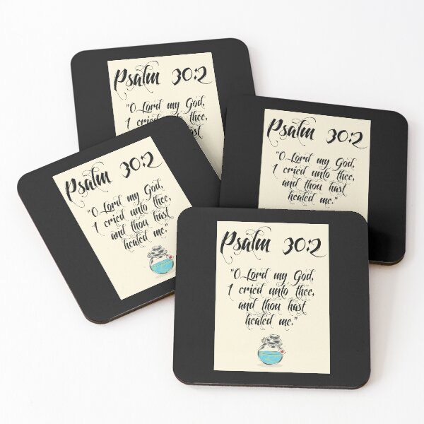 Item preview, Psalm 30:2 - Bible Verse about Healing designed and sold by Obedience Exalted Merchandize.
