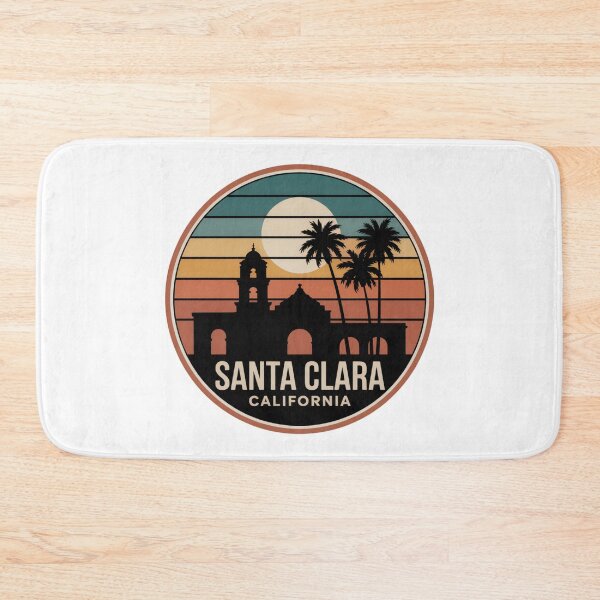Artikelvorschau, Santa Clara, Kalifornien: Retro Mission Palm Sunset entworfen und verkauft von CircinusStore.