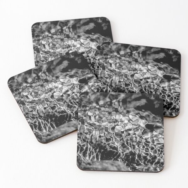 Item preview, Liquid Light – Abstract Black and White Water Texture designed and sold by clipboxjp.
