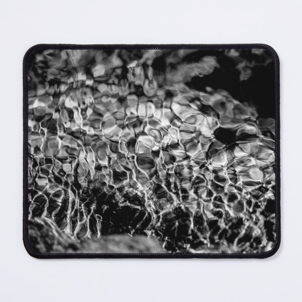 Item preview, Liquid Light – Abstract Black and White Water Texture designed and sold by clipboxjp.