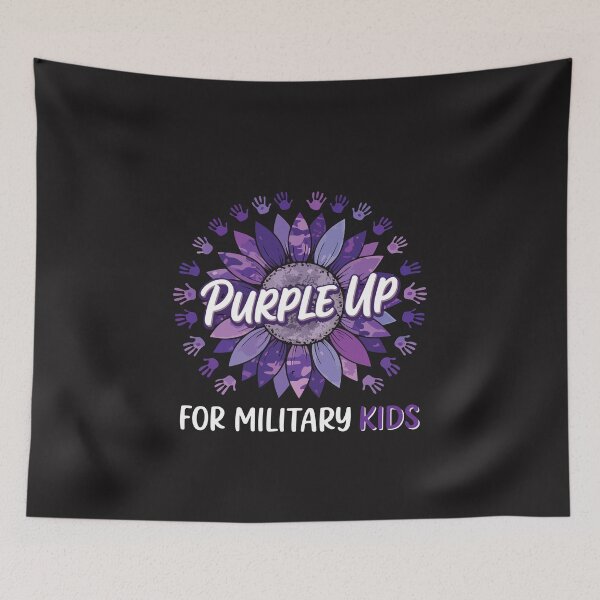 Item preview, Purple Up for Military Kids Month of the Military Child Support Design designed and sold by kiralynstration.