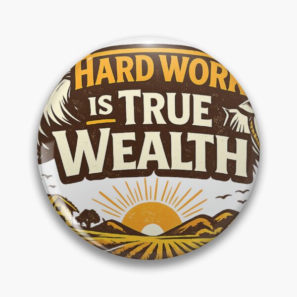 Item preview, Hard Work is True Wealth T-Shirt | Farmer Life Rural Motivation Design designed and sold by ArtWaveStudio8.