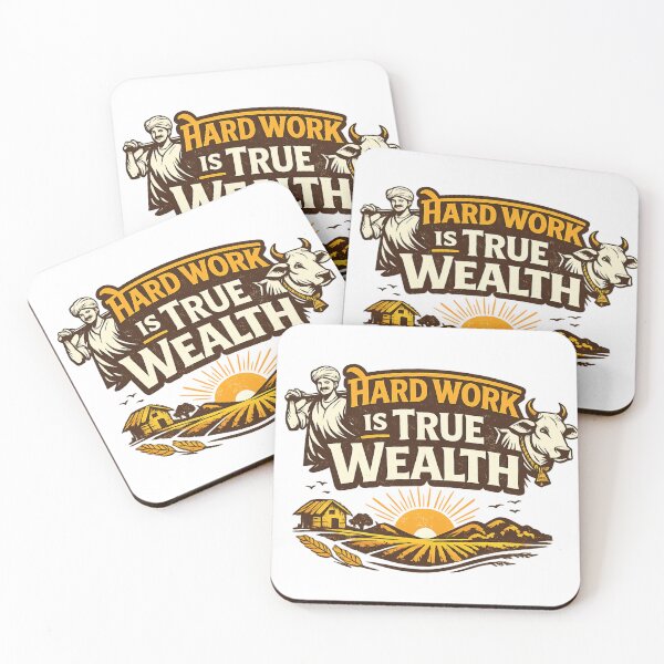 Item preview, Hard Work is True Wealth T-Shirt | Farmer Life Rural Motivation Design designed and sold by ArtWaveStudio8.