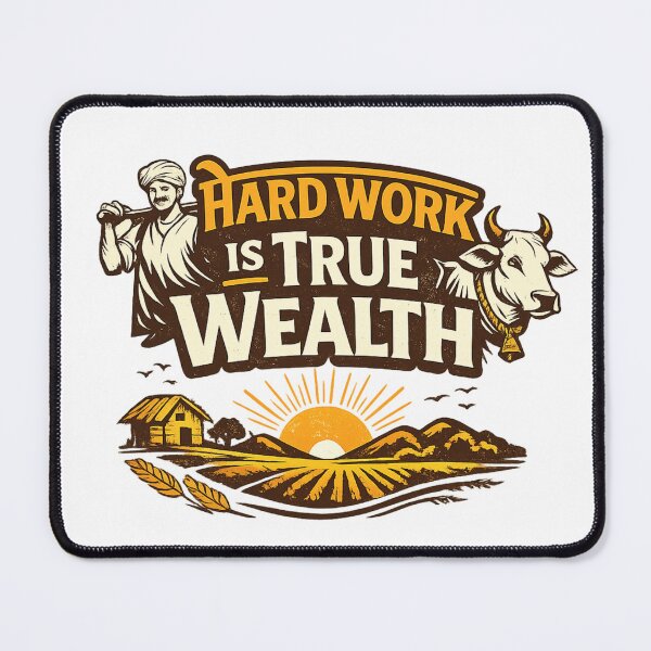 Item preview, Hard Work is True Wealth T-Shirt | Farmer Life Rural Motivation Design designed and sold by ArtWaveStudio8.