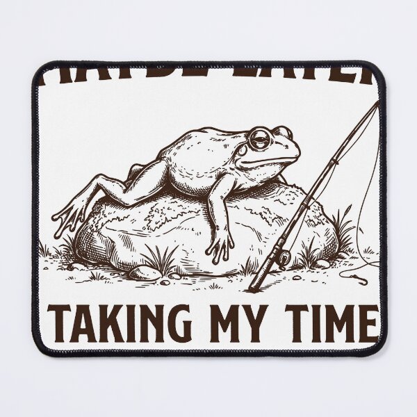 Item preview, Maybe Later Frog Fishing Shirt, Taking My Time Funny Frog Design, Lazy Fishing Animal Graphic Tee, Relaxed Outdoor Aesthetic designed and sold by TeeVerse27.