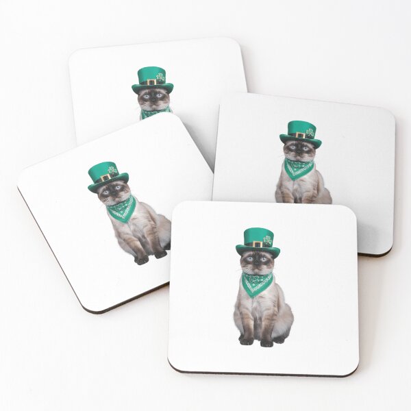 Item preview, Siamese Cat St Patrick's Day Saint Paddy's Owner Lover Cute designed and sold by EllenJast.