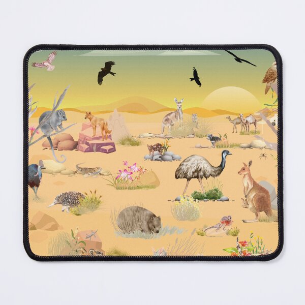 Item preview, Australian wildlife animals in desert background designed and sold by thefrenchyviet.