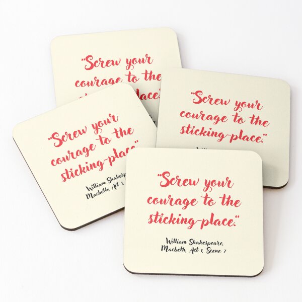 Item preview, Wicked Shakespeare Quote from Macbeth designed and sold by CharlottePlaceArt.