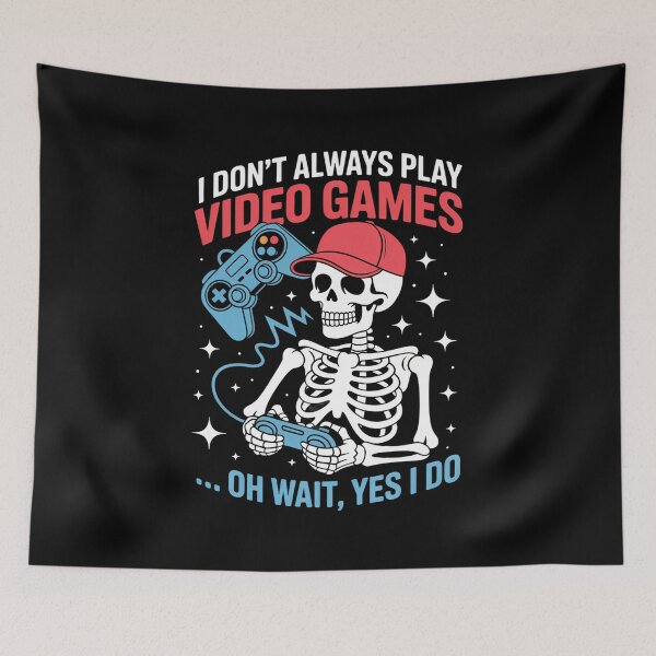 Item preview, Funny Skeleton Video Game Saying Gaming designed and sold by waislumekinwye.