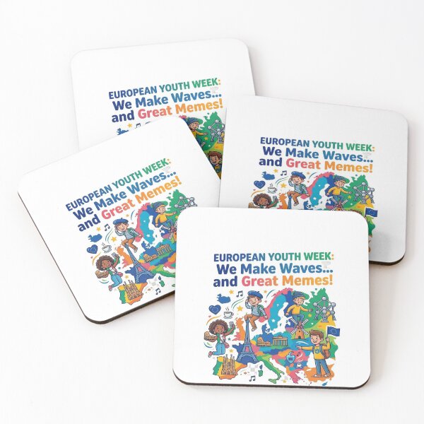 Item preview, European Youth Week – We Make Waves & Great Memes | Fun Europe Travel Cartoon Design designed and sold by Sushikidsntod.
