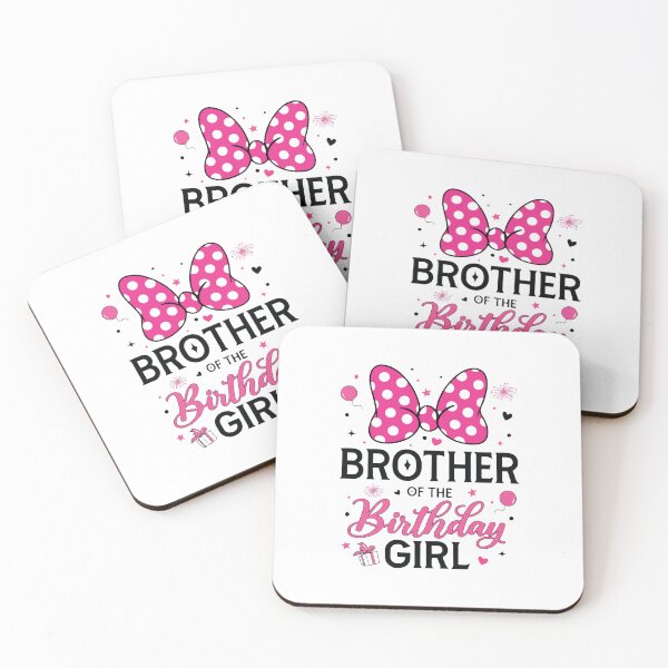 Item preview, Brother of the Birthday Girl Cute Pink Bow Family Matching Party Design designed and sold by kiralynstration.
