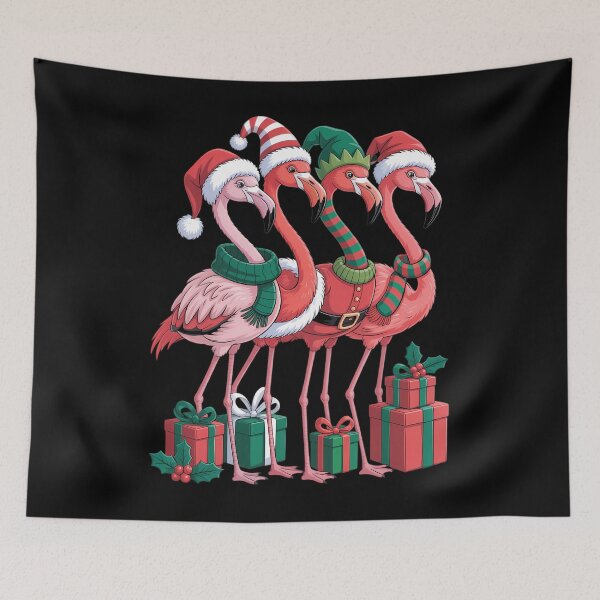 Item preview, Pink Flamingo Santa Christmas Womens Flamingo Lover designed and sold by EllenJast.