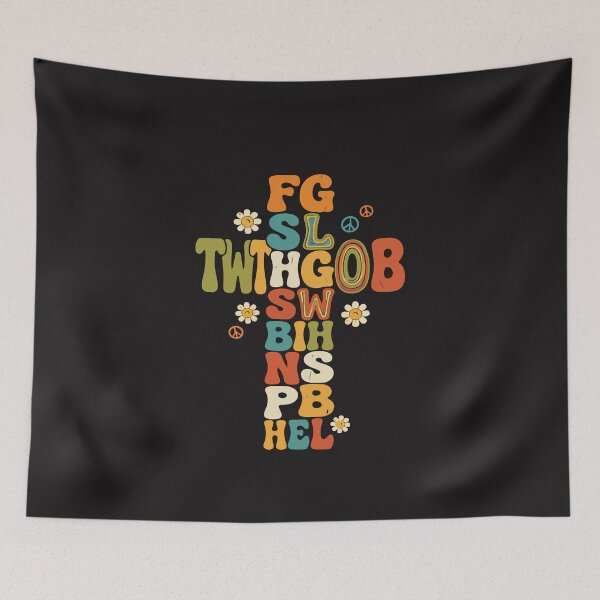 Item preview, FGSLTWTHGHOB John 3:16 Funny Christian Code Faith Cross Design designed and sold by kiralynstration.