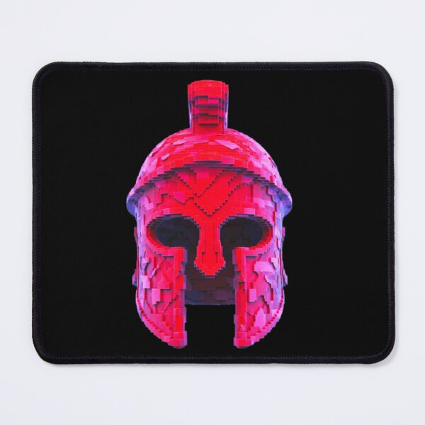 Item preview, 3D Voxel Glitch Art Roman Centurion Helmet: Cyberpunk Vaporwave Artifact designed and sold by A E S T H E T A T A G.