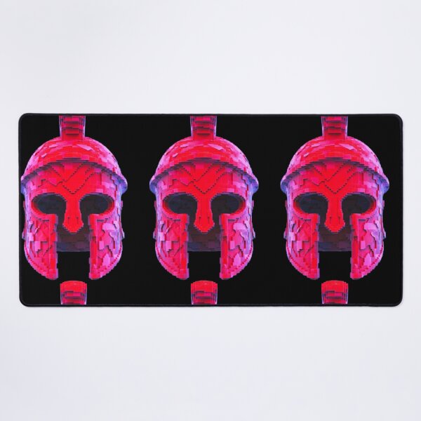 Item preview, 3D Voxel Glitch Art Roman Centurion Helmet: Cyberpunk Vaporwave Artifact designed and sold by A E S T H E T A T A G.
