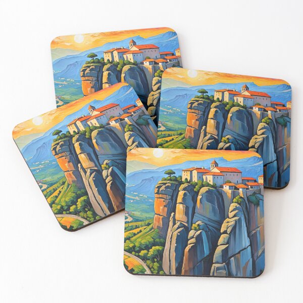 Item preview, Meteora, Greece - Monasteries Among the Clouds 2 designed and sold by Undersea Ai Art.
