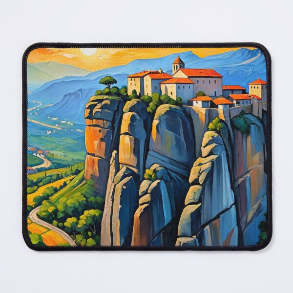 Item preview, Meteora, Greece - Monasteries Among the Clouds 2 designed and sold by Undersea Ai Art.