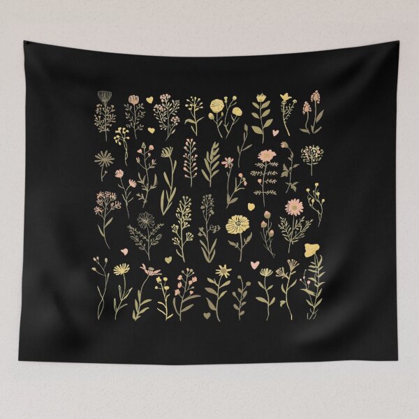 Item preview, Wildflowers watercolor set designed and sold by uunaa.