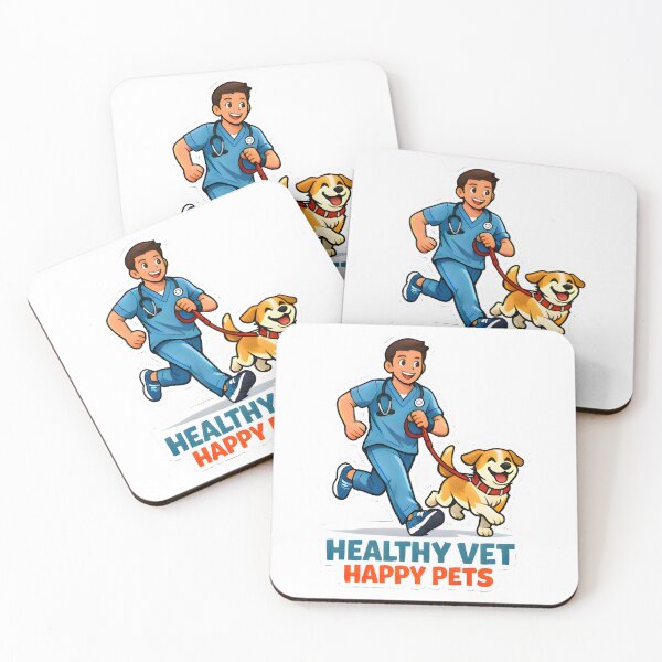 Item preview, Healthy Vet Happy Pets Shirt | Veterinary Fitness Lifestyle Dog Jogging Design designed and sold by Bettybee00.