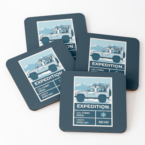 Item preview, Winter Overland 4x4 Illustration in Snowy Expedition designed and sold by KrintoryTees.