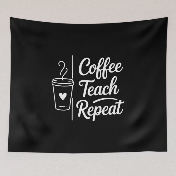 Item preview, Coffee Teach Repeat Teacher designed and sold by IdunayaStore.